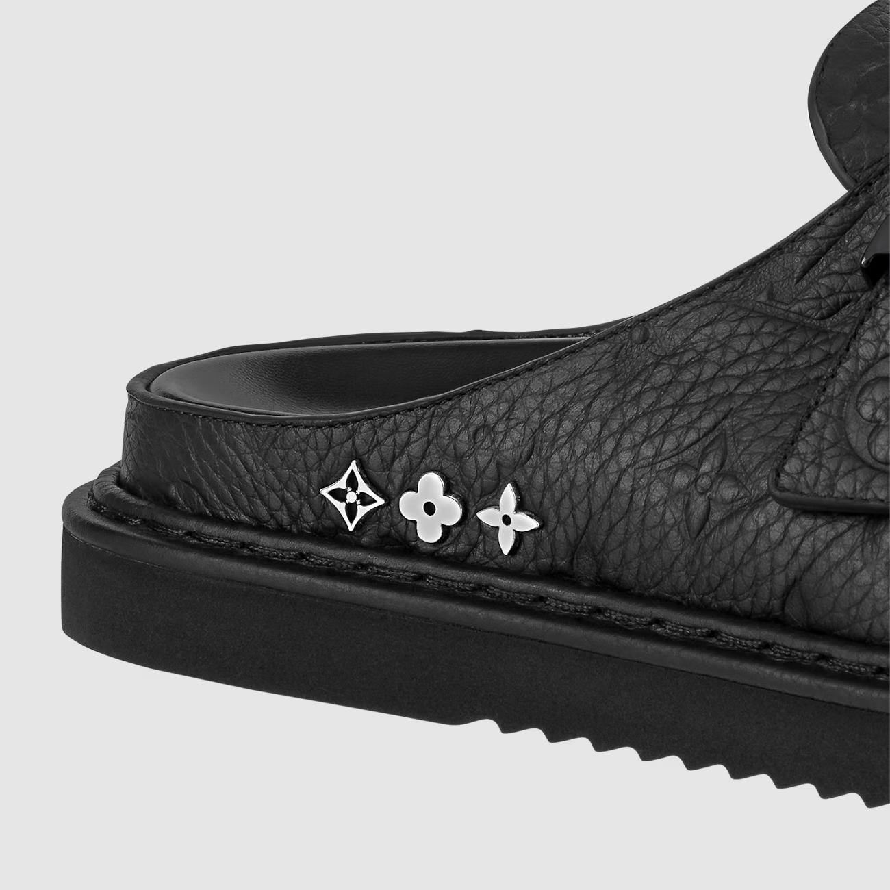 Dép Louis Vuitton Easy Mule Nam Đen